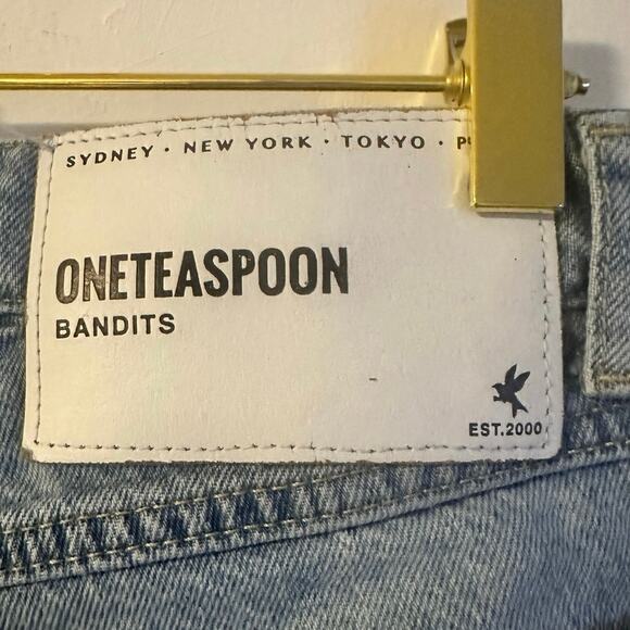 One teaspoon shorts size 22 cute pink and cream striped detail - Picture 3 of 16